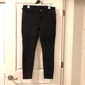 NWOT Allsaints Grey Moto Jeans size 31